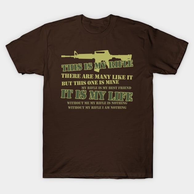 This is my Rifle - Rifle Creed T-Shirt by Meta Cortex